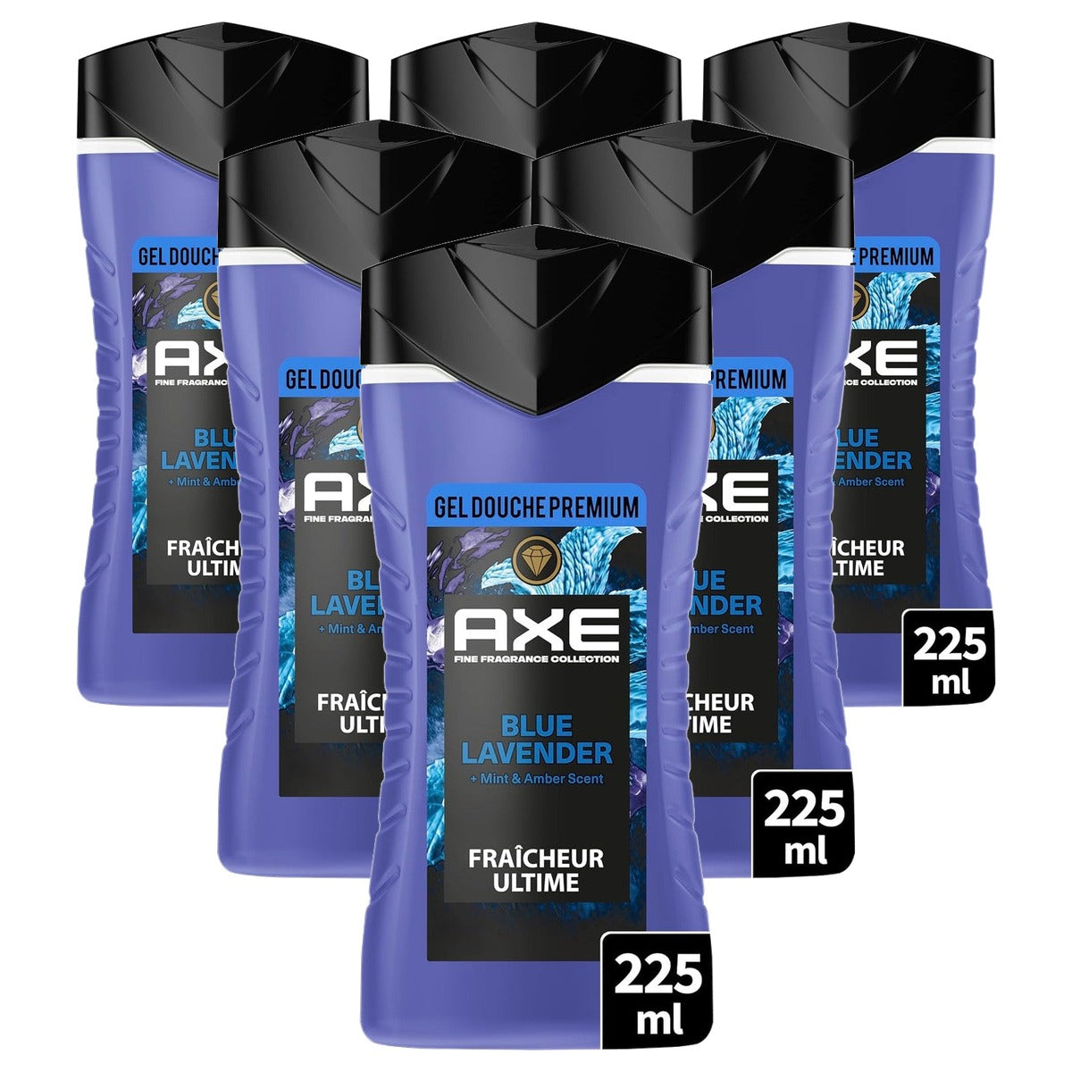Axe Blue Lavender Douchegel Prestige 6 x 225 ml - Voordeelverpakking