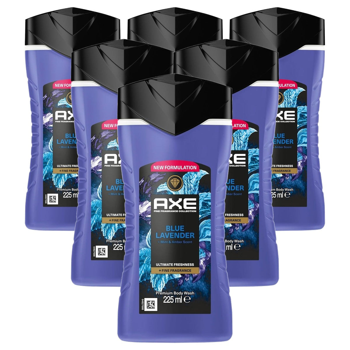 Axe Fine Fragrance Blue Lavender Premium Body Wash 6 x 225 ml - Voordeelverpakking