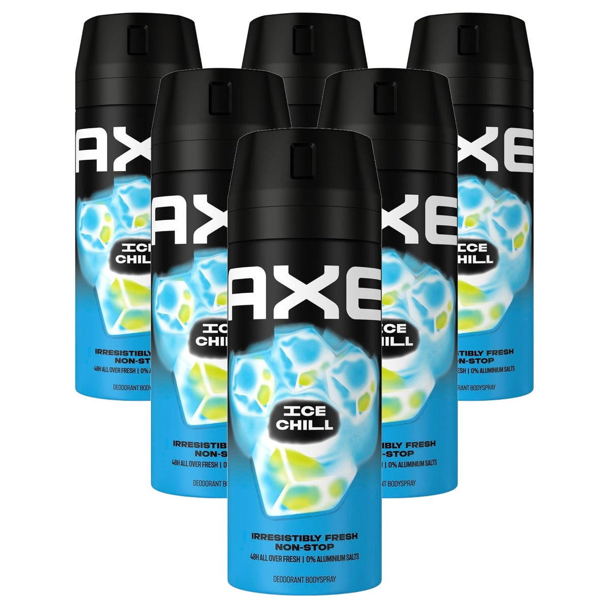 Axe Bodyspray Ice Chill Deodorant 6 x 150 ml - Voordeelverpakking