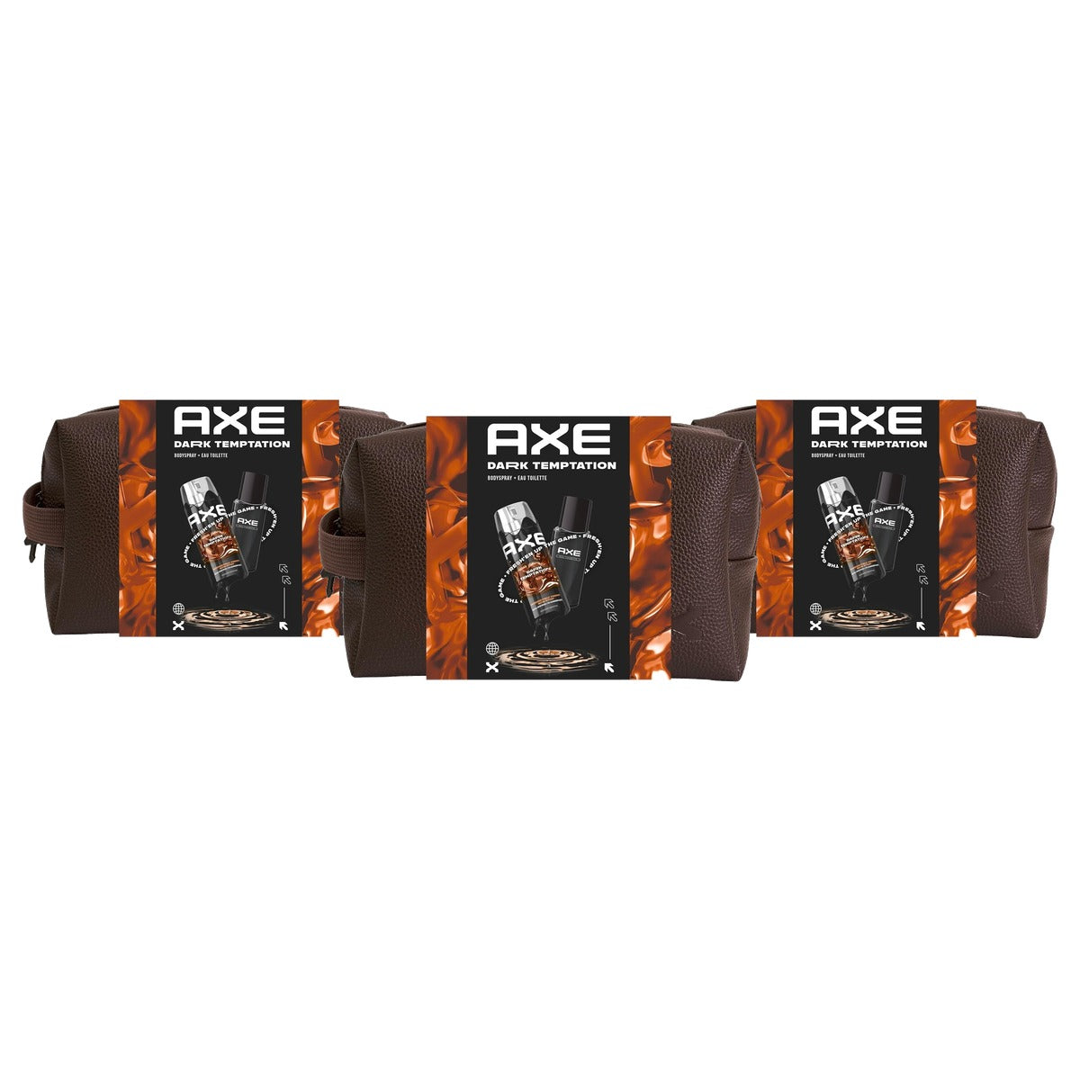 Axe Dark Temptation toilettas 150 ml + 3 x 100 ml - Voordeelverpakking