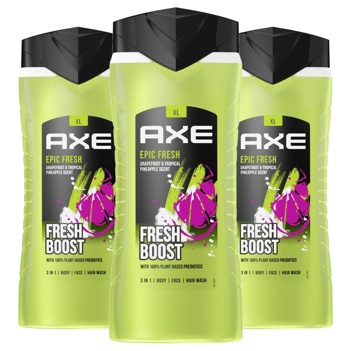 Axe Epic Fresh 3-in-1 Douchegel & Shampoo 3 x 400 ml - Voordeelverpakking