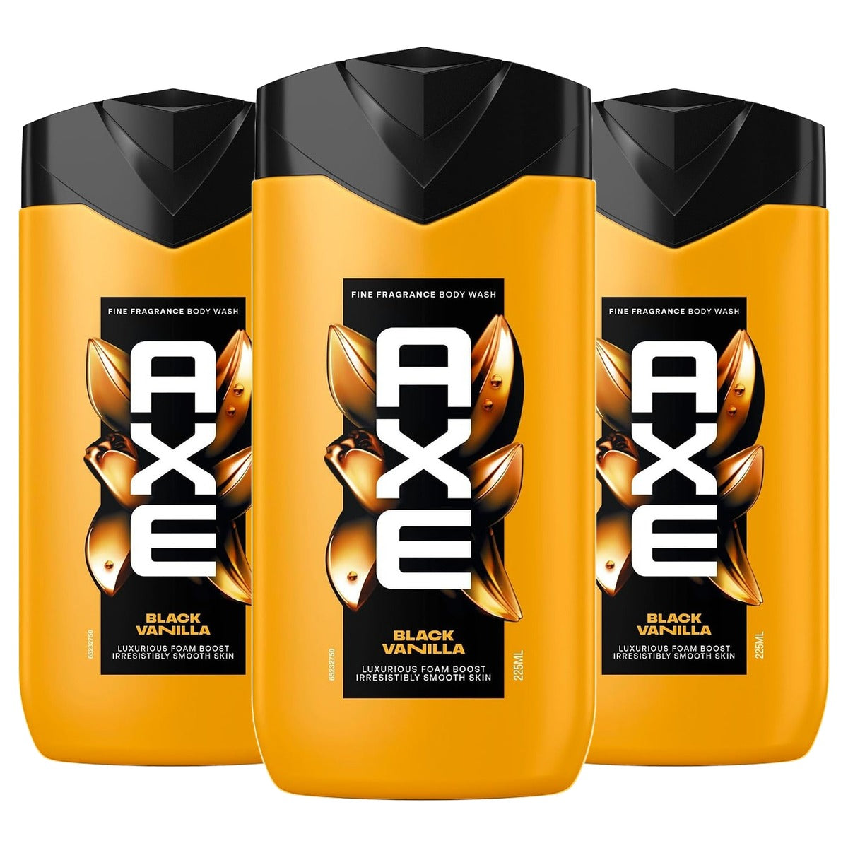 Axe Fine Fragrance douchegel Black Vanilla 3 x 225 ml - Voordeelverpakking