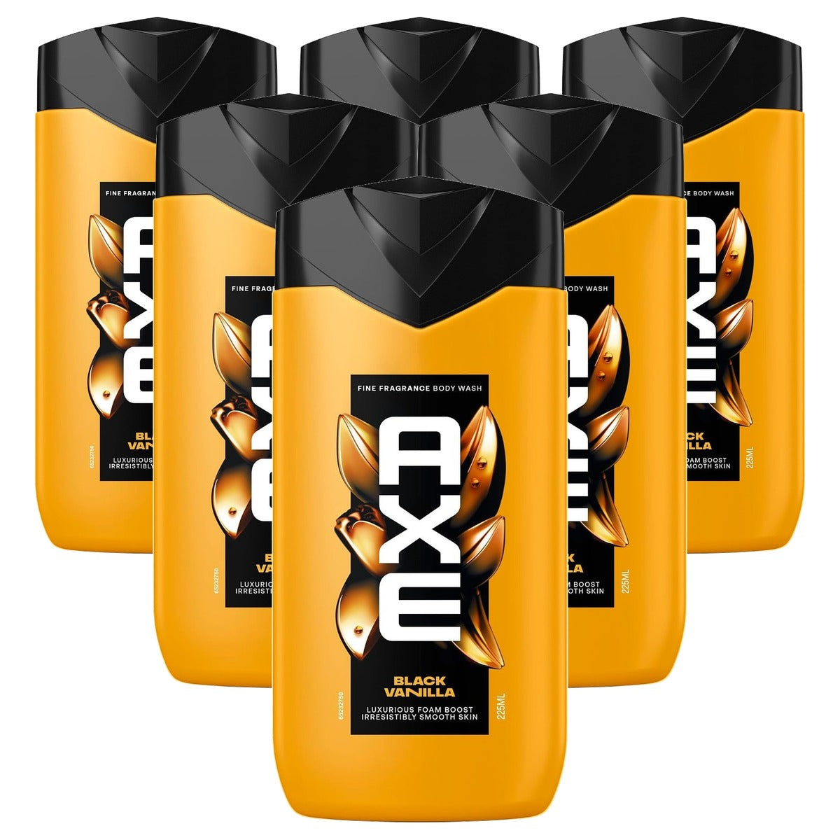 Axe Fine Fragrance douchegel Black Vanilla 6 x 225 ml - Voordeelverpakking