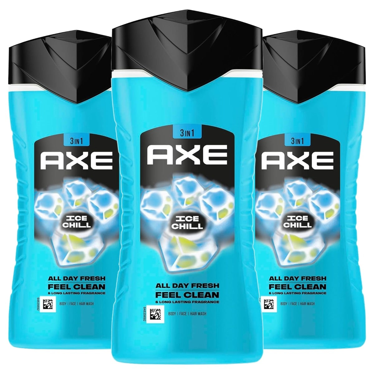 Axe Ice Chill 3-in-1 douchegel & shampoo - 3-pack