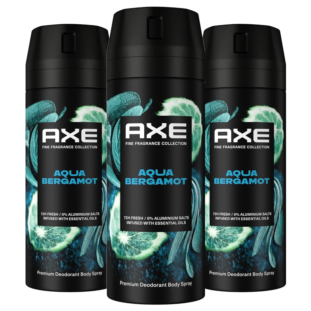 Axe Premium Bodyspray Aqua Bergamot Deodorant 3 x 150 ml - Voordeelverpakking