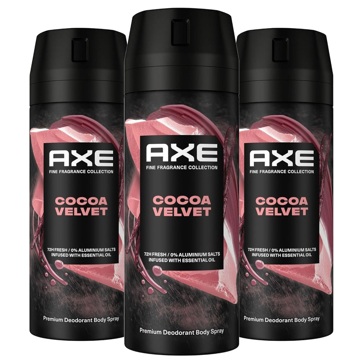 Axe Premium Bodyspray Cocoa Velvet Deodorant 3 x 150 ml - Voordeelverpakking