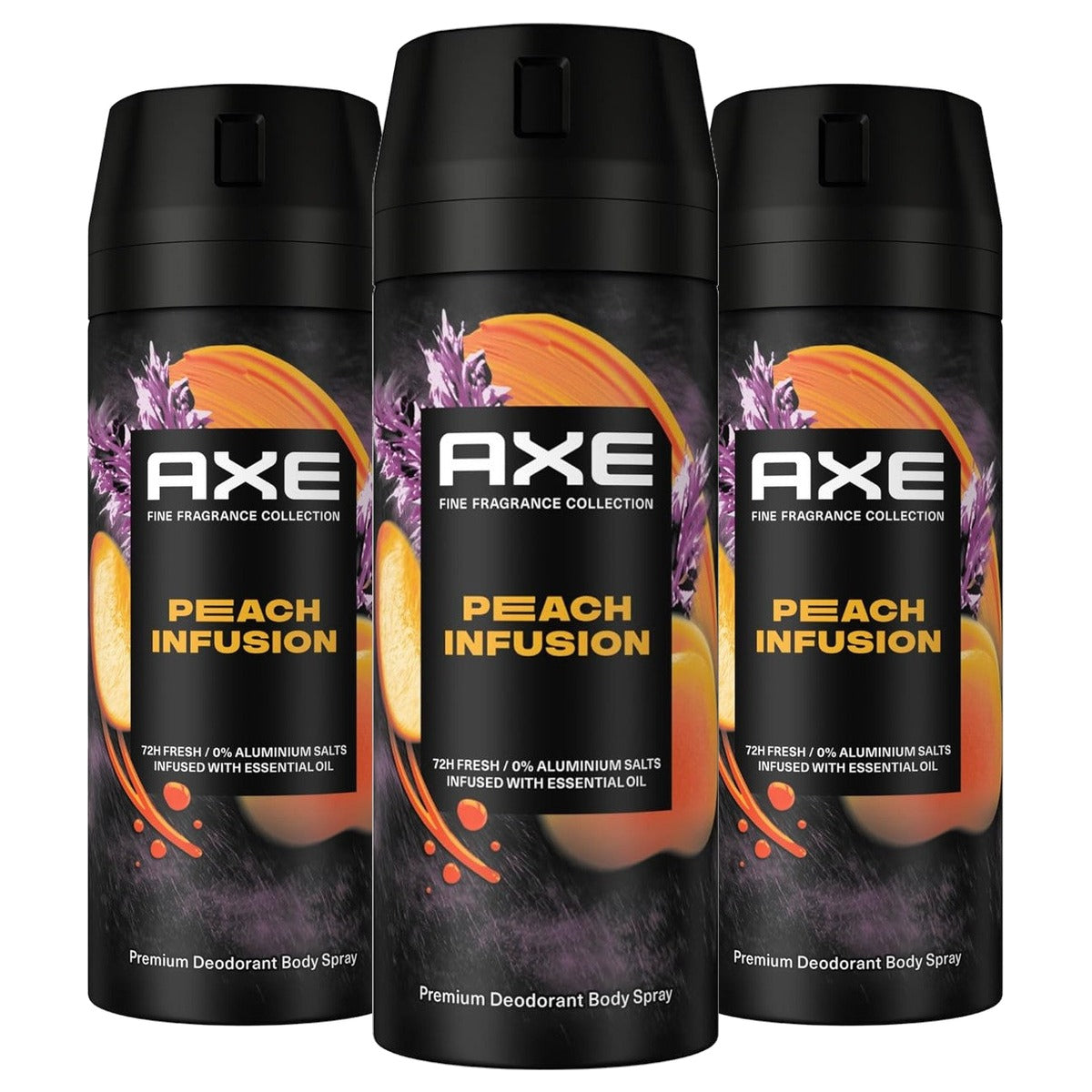 Axe Premium Bodyspray Peach Infusion Deodorant 3 x 150 ml - Voordeelverpakking