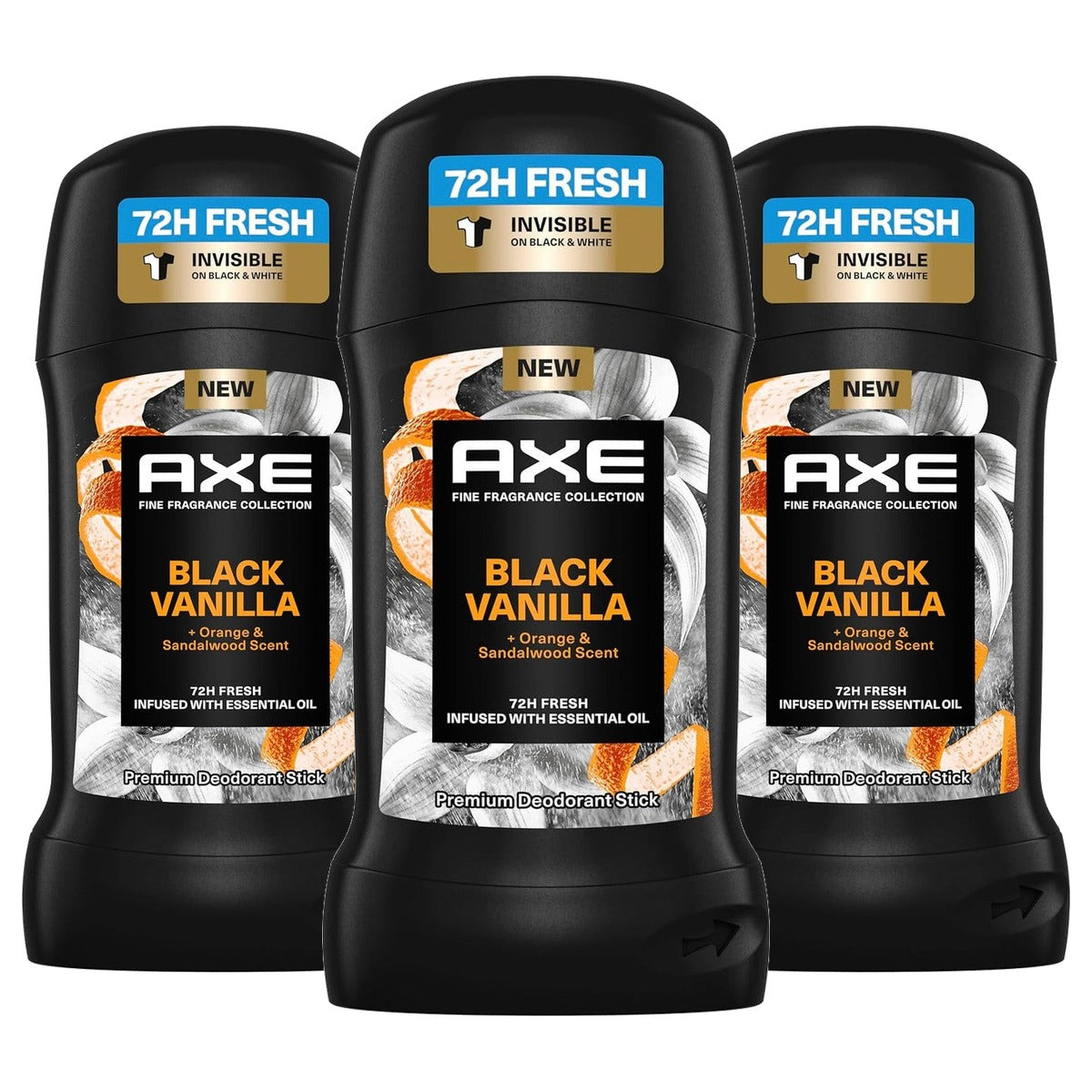Axe Premium deostick Black Vanilla 3 x 50 ml - Voordeelverpakking