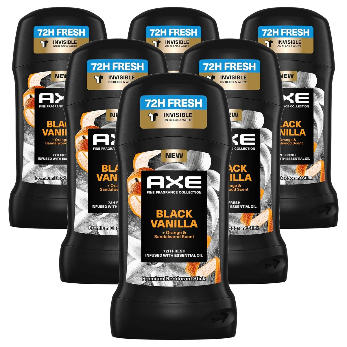 Axe Premium deostick Black Vanilla 6 x 50 ml - Voordeelverpakking