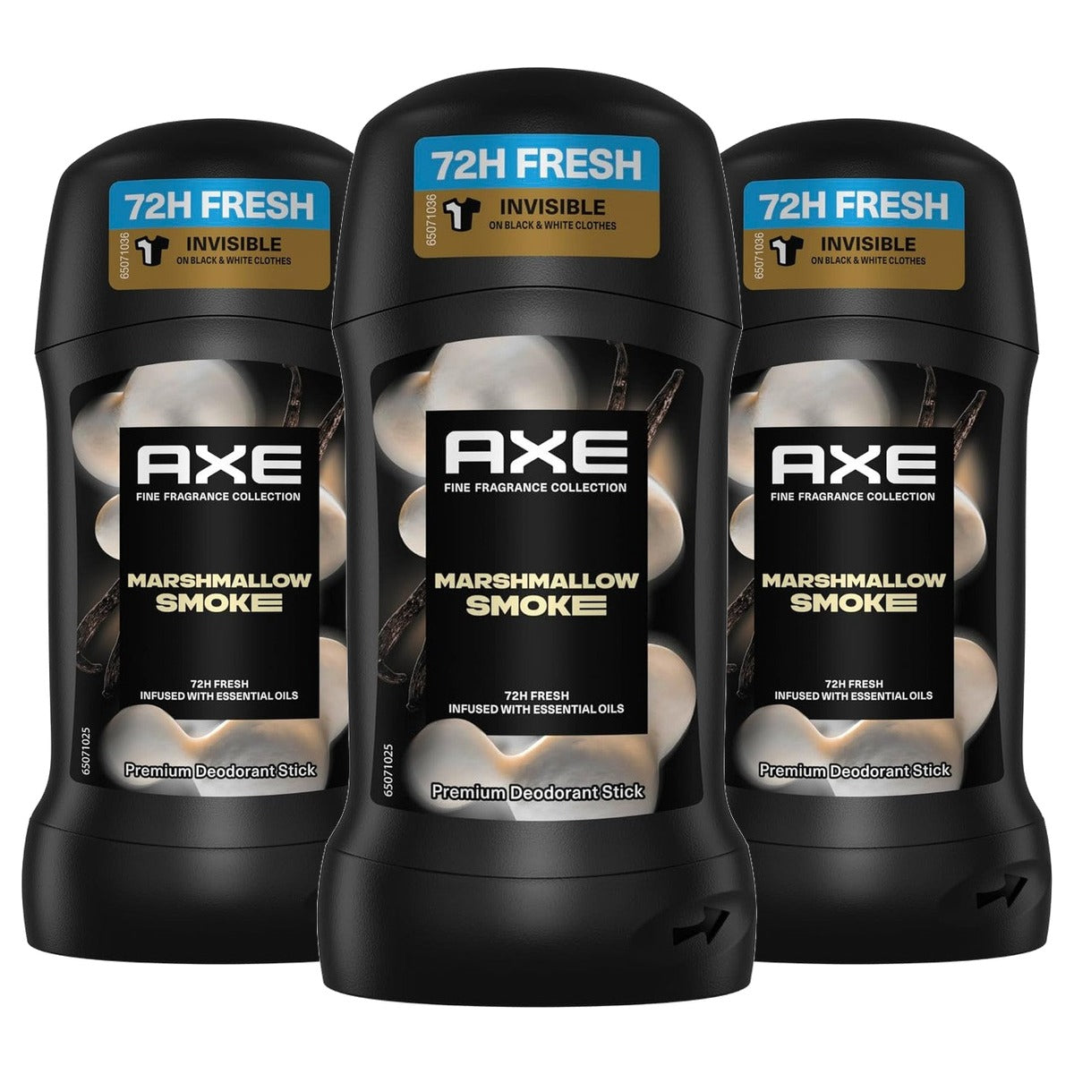 Axe Premium deostick Marshmallow Smoke FIFA 3 x 50 ml - Voordeelverpakking