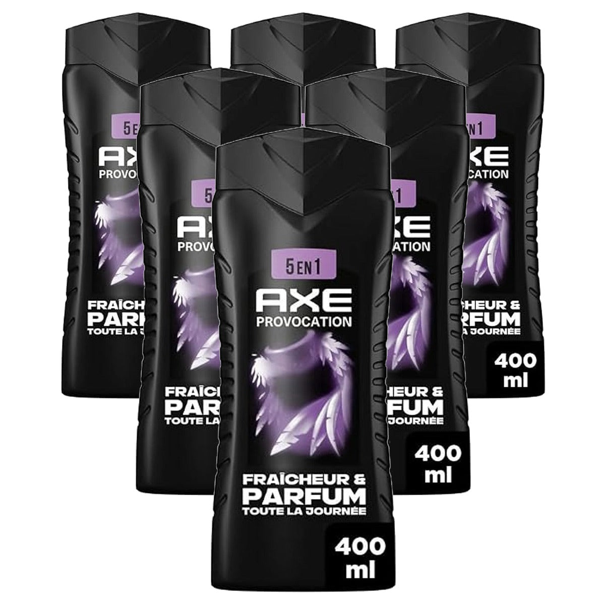 Axe Provocation 5-in-1 douchegel voor heren 6 x 400 ml - Voordeelverpakking