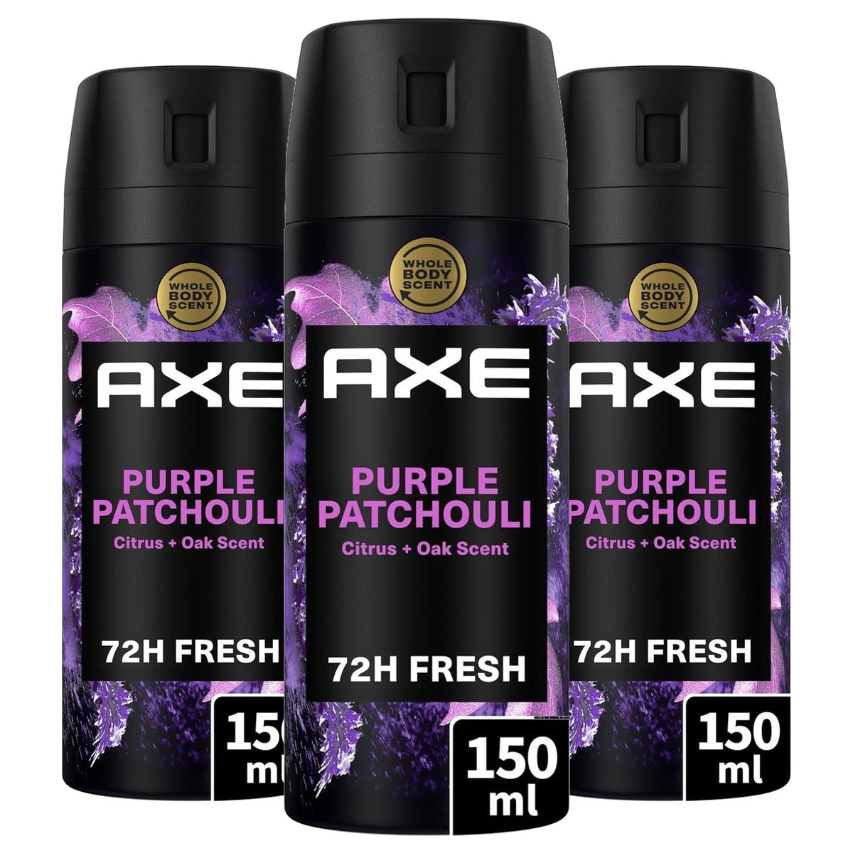 AXE Purple Patchouli anti-transpirant spray 3 x 150 ml - Voordeelverpakking
