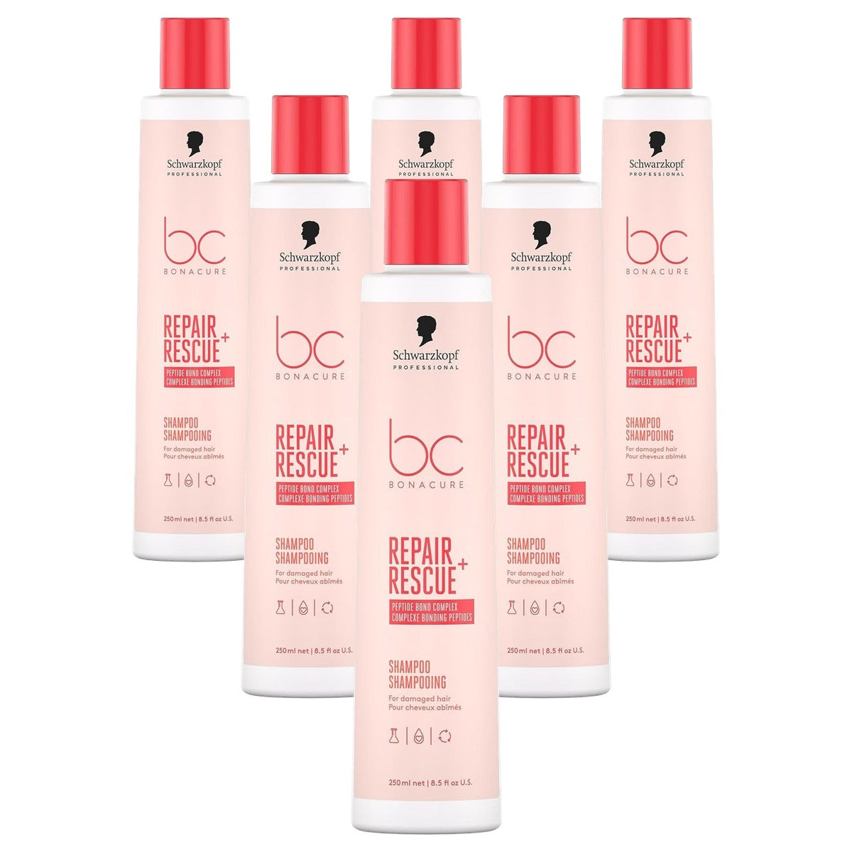 BC Bonacure Repair Rescue Shampoo - 6 stuks