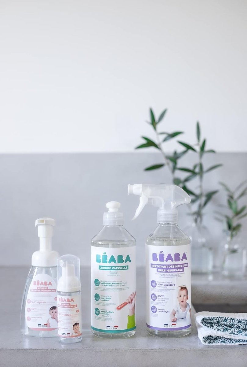 BÉABA, Geschirrspülmittel für Babyflaschen und Esszubehör, 100% natürlichen Ursprungs, Parfümfrei, 100% biologisch abbaubar, Packung mit 2x500 ml door Huishoudvoordeel nu bij Huishoudvoordeel