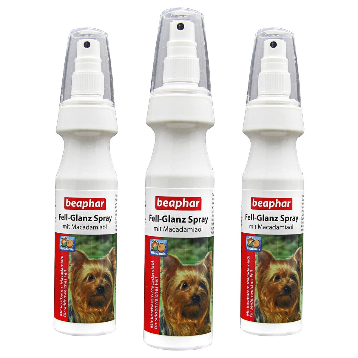 Beaphar Bont-glansspray voor honden - 150 ml - 3-pack