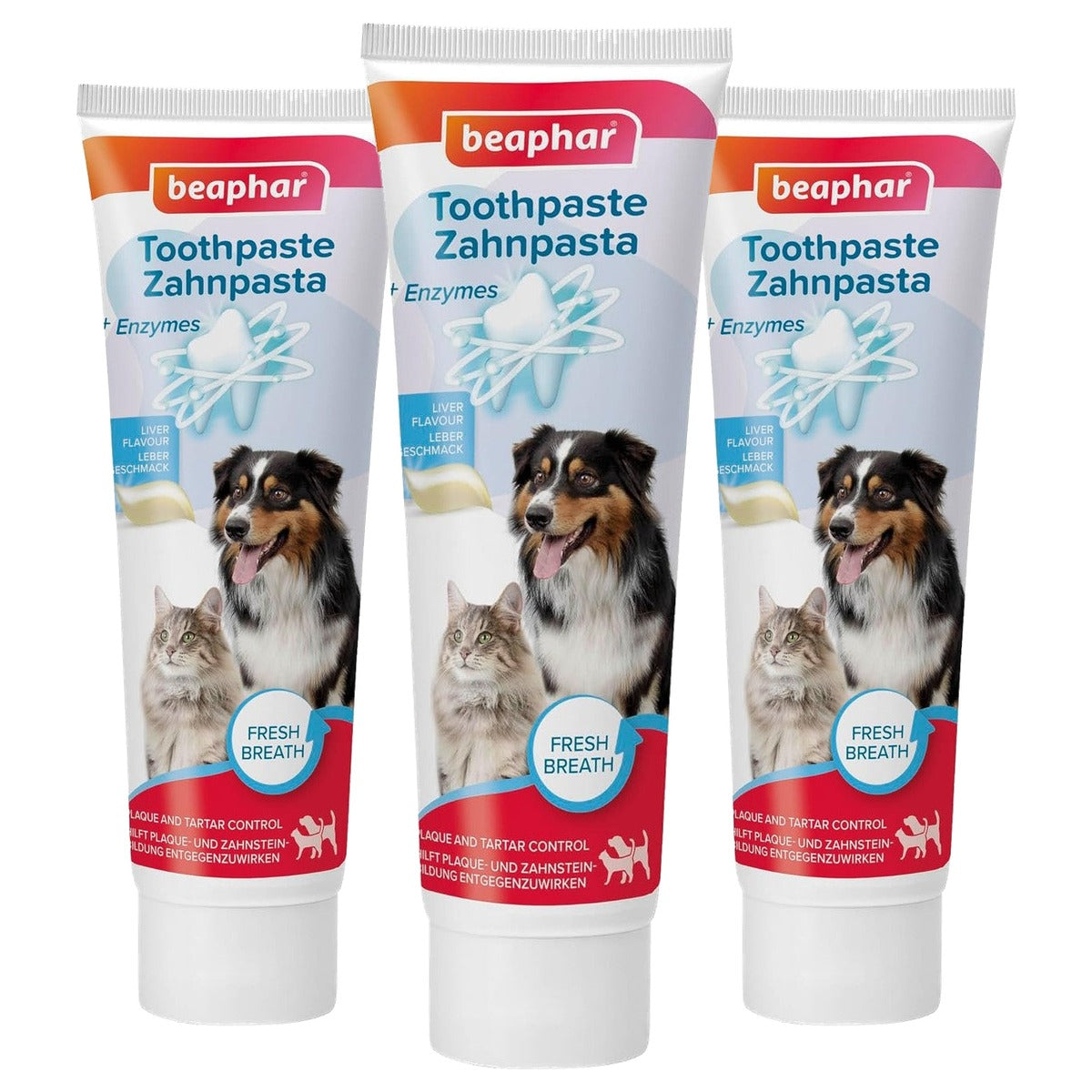 Beaphar Dog-A-Dent tandpasta voor hond en kat 100 g - 3-pack