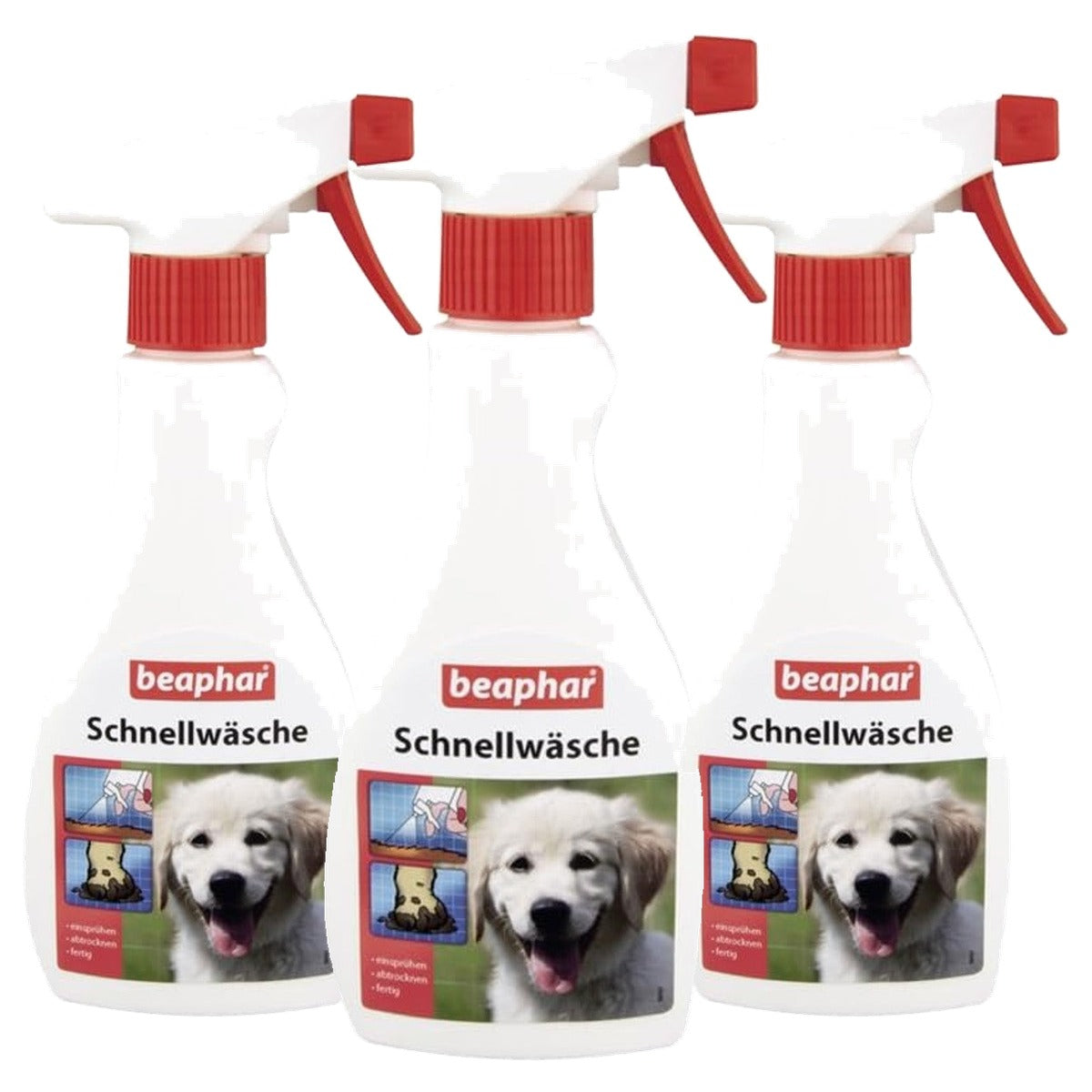 Beaphar Snel Wassen spray voor honden 250 ml - 3-pack