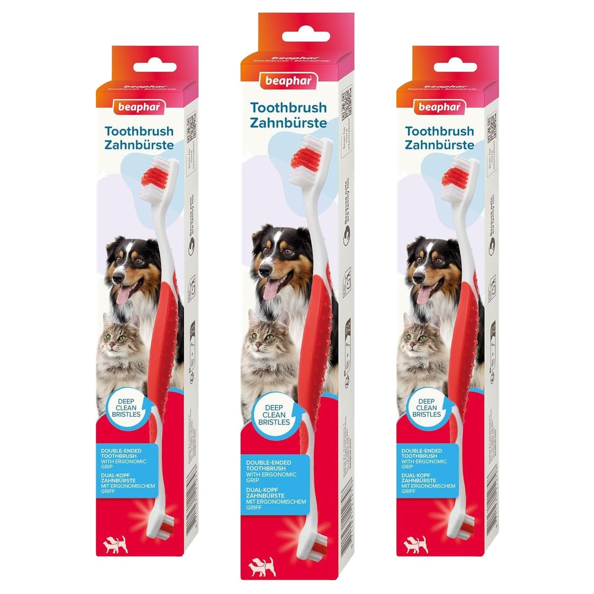 Beaphar Tandenborstel voor hond en kat, 1 stuks - 3-pack