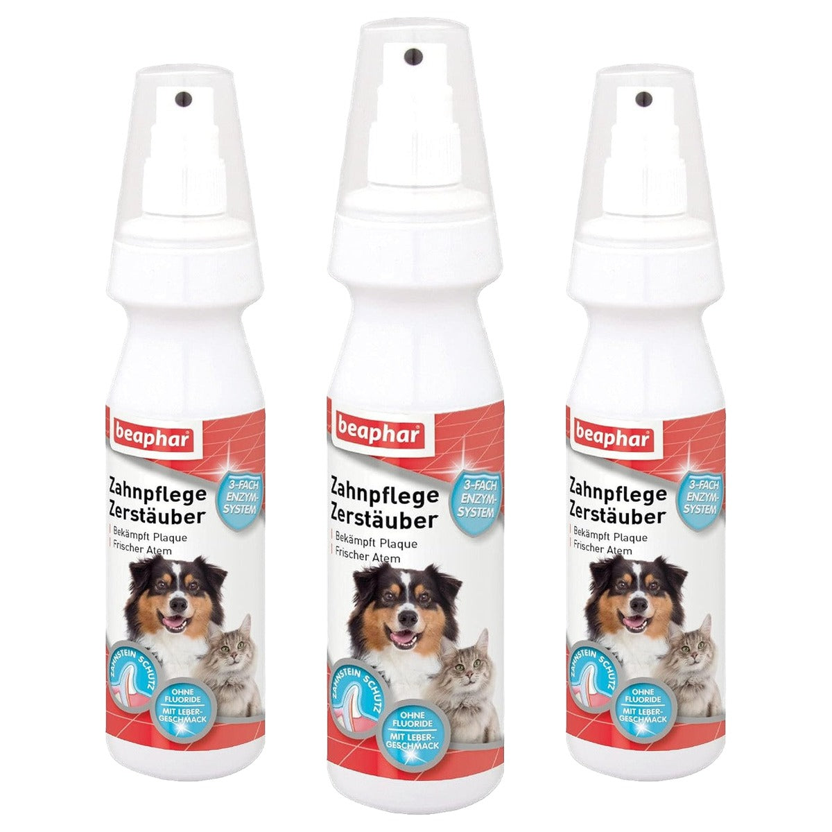 Beaphar Tandverzorging verstuiver hond en kat, 150 ml - 3-pack