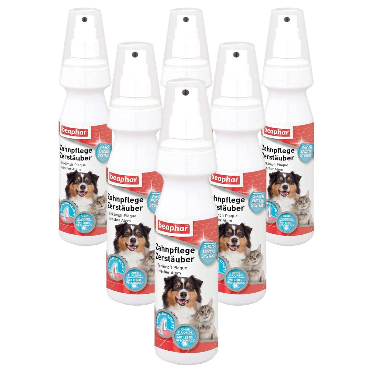 Beaphar Tandverzorging verstuiver hond en kat, 150 ml - 6-pack