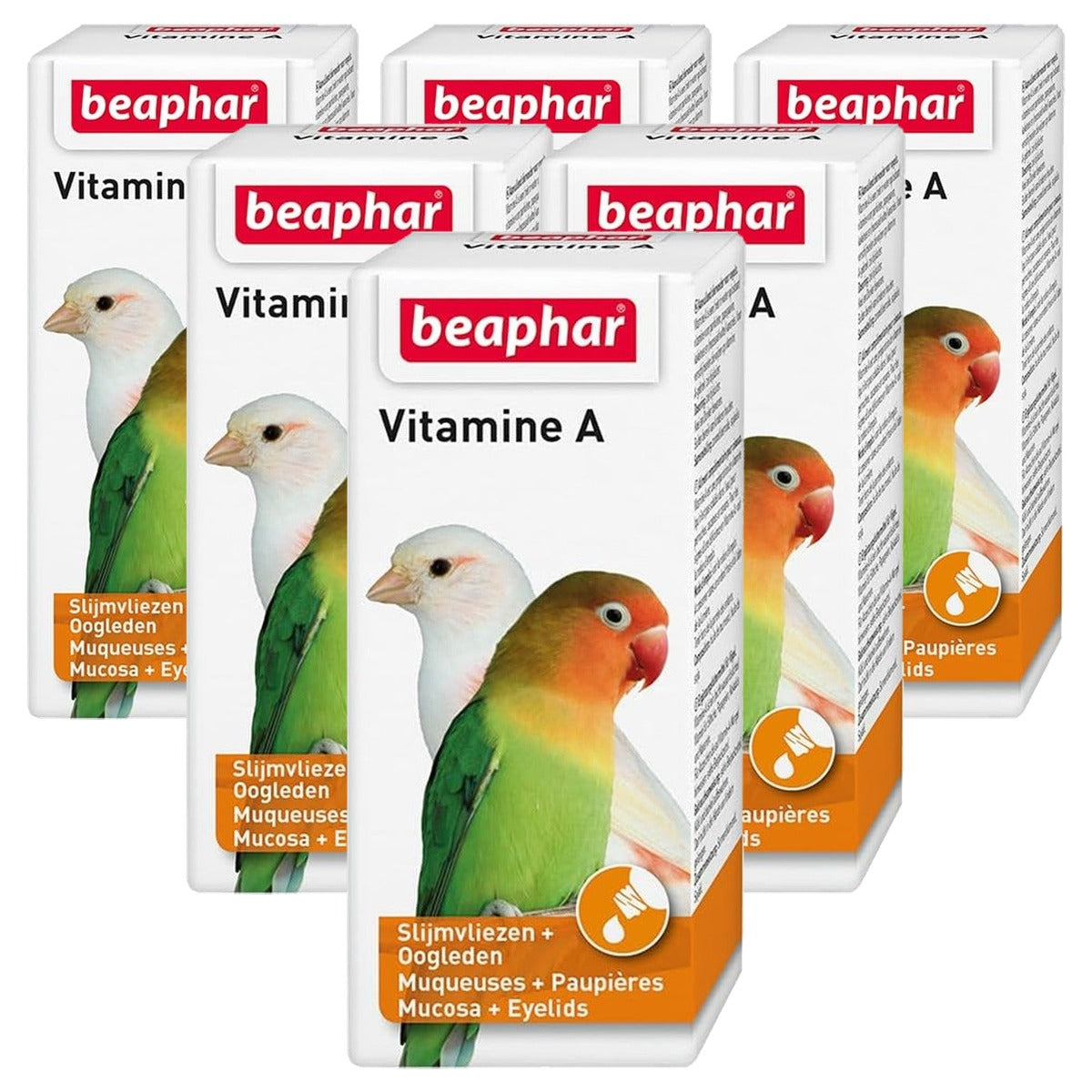 Beaphar Vitamine A aanvullend voer vogels - 20 ml - 6-pack