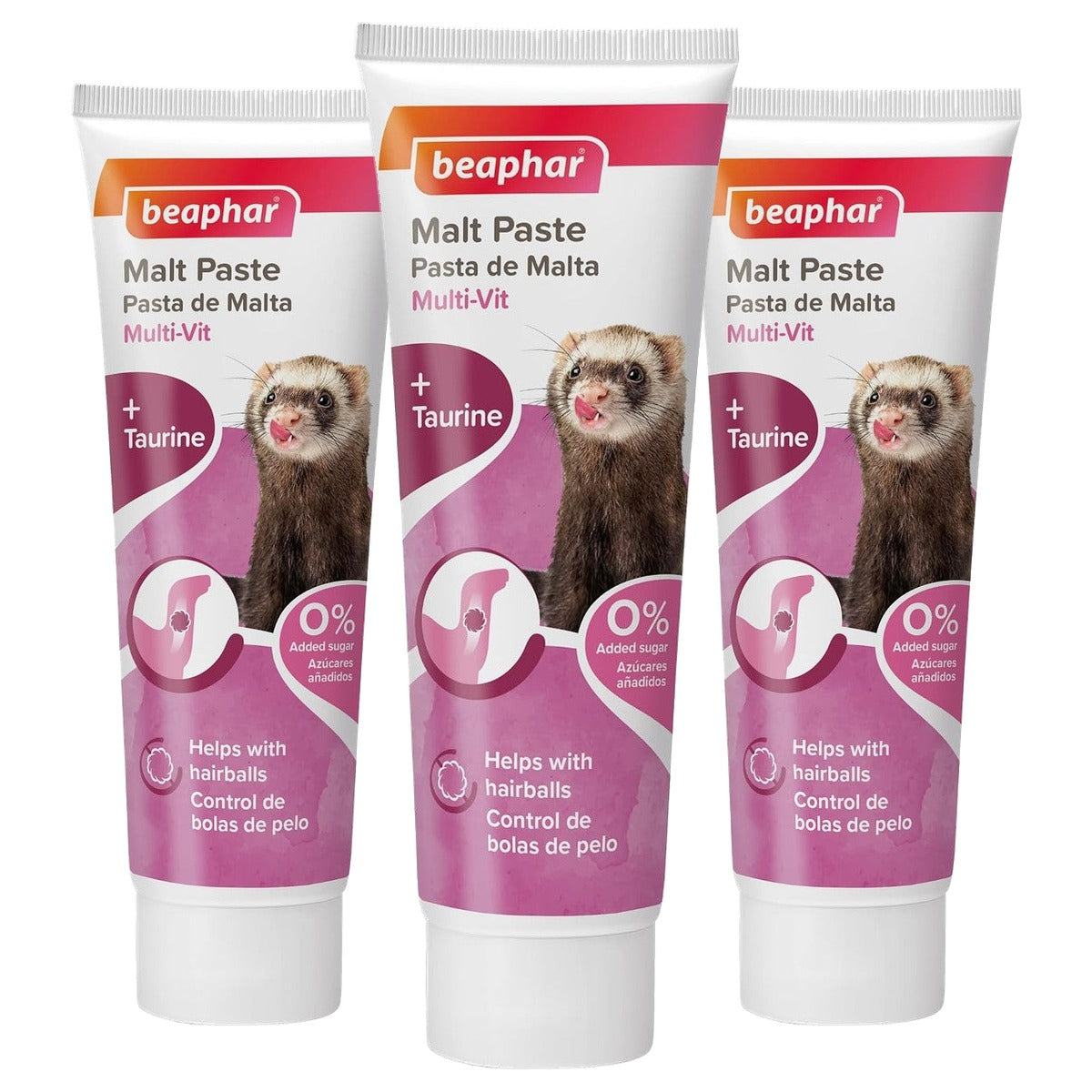 Beaphar Vitamine- en maltpasta voor fretten, 100 g - 3-pack