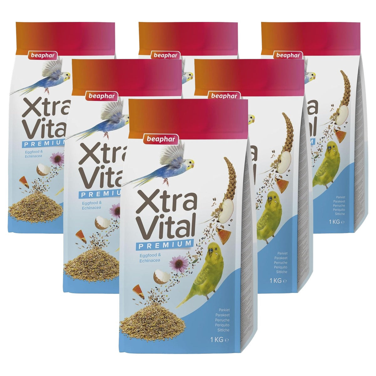 Beaphar XtraVital Parkietenvoer All-in-One 1 kg - 6-pack