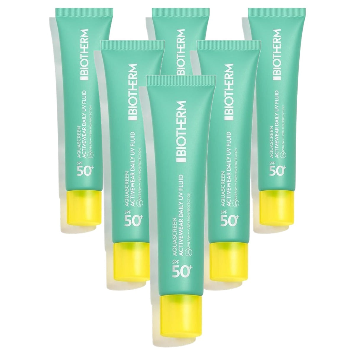 Biotherm Aquascreen Activewear Daily UV Fluid SPF50+ Zonnebrandvloeistof 40 ml - 6-pack