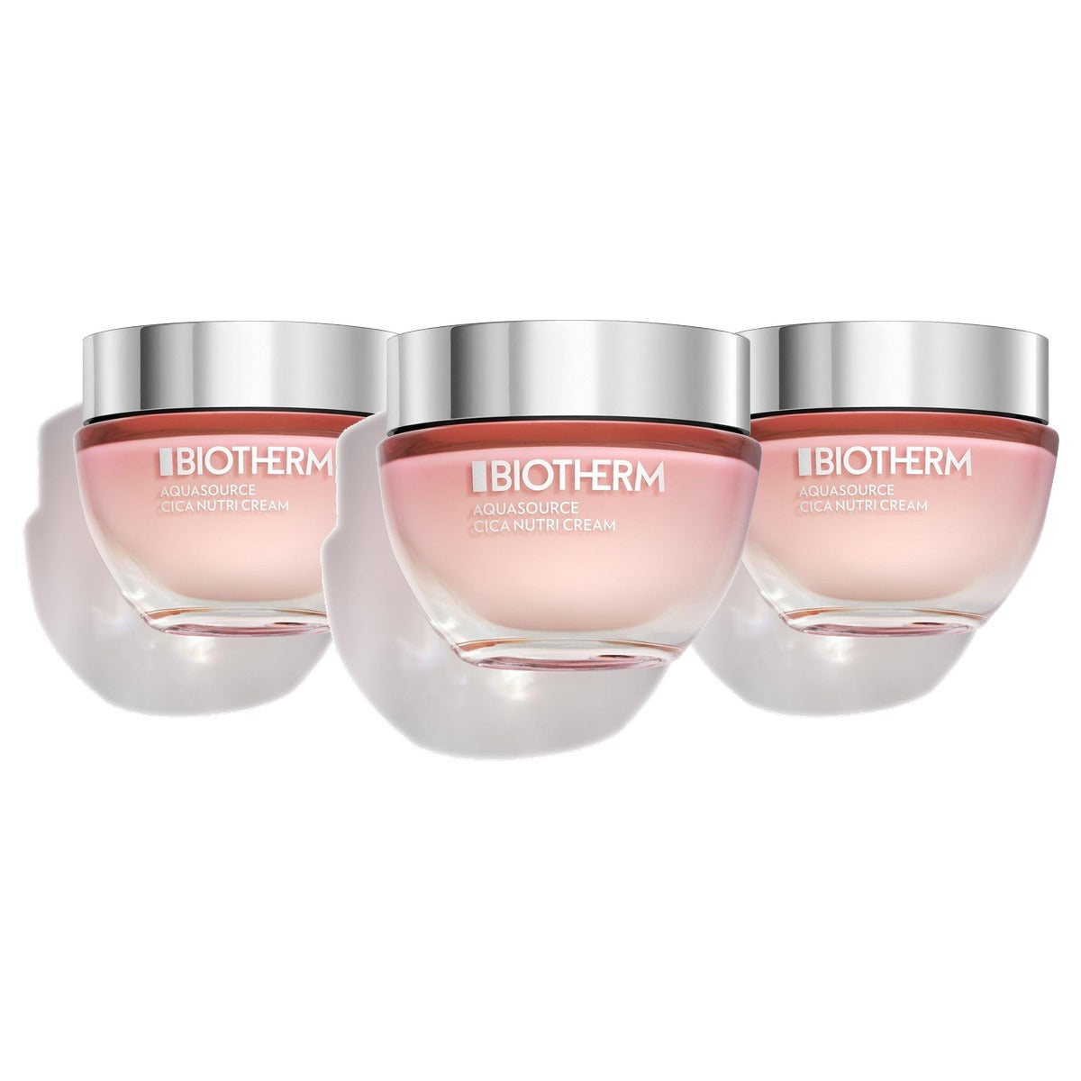 Biotherm Aquasource Cica Nutri Cream Dagcrème voor Droge Huid 50 ml - 3-pack