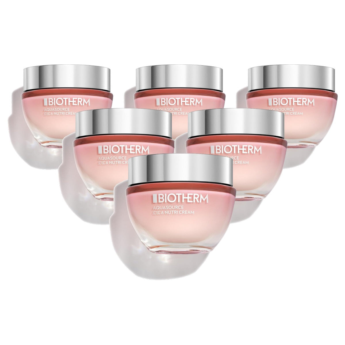 Biotherm Aquasource Cica Nutri Cream Dagcrème voor Droge Huid 50 ml - 6-pack