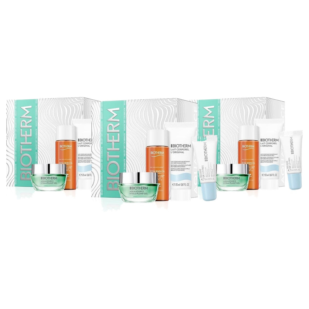 Biotherm Aquasource Hyalu Plump Holiday Set 4-delig Gemengde Huid - 3-pack