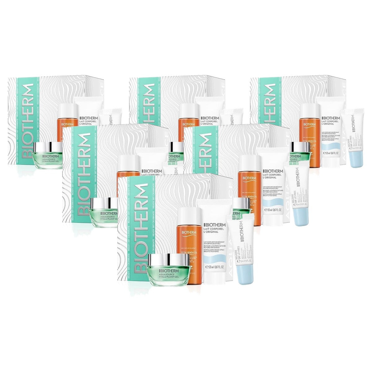Biotherm Aquasource Hyalu Plump Holiday Set 4-delig Gemengde Huid - 6-pack