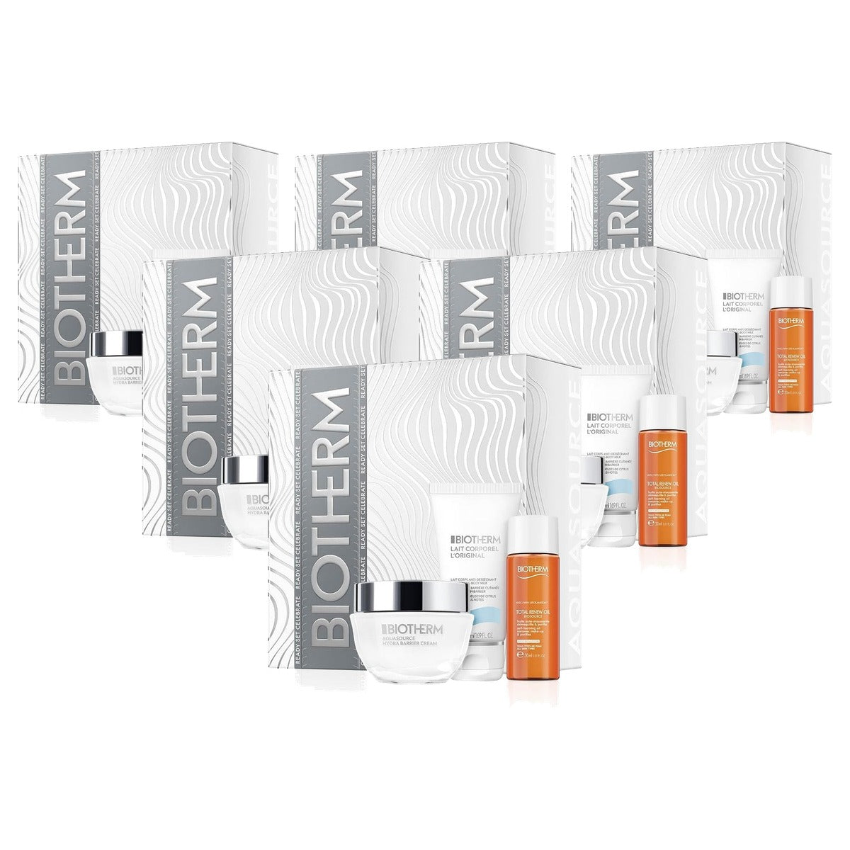 Biotherm Aquasource Hydra Barrier Holiday Set 3-delig Gezicht & Lichaam - 6-pack