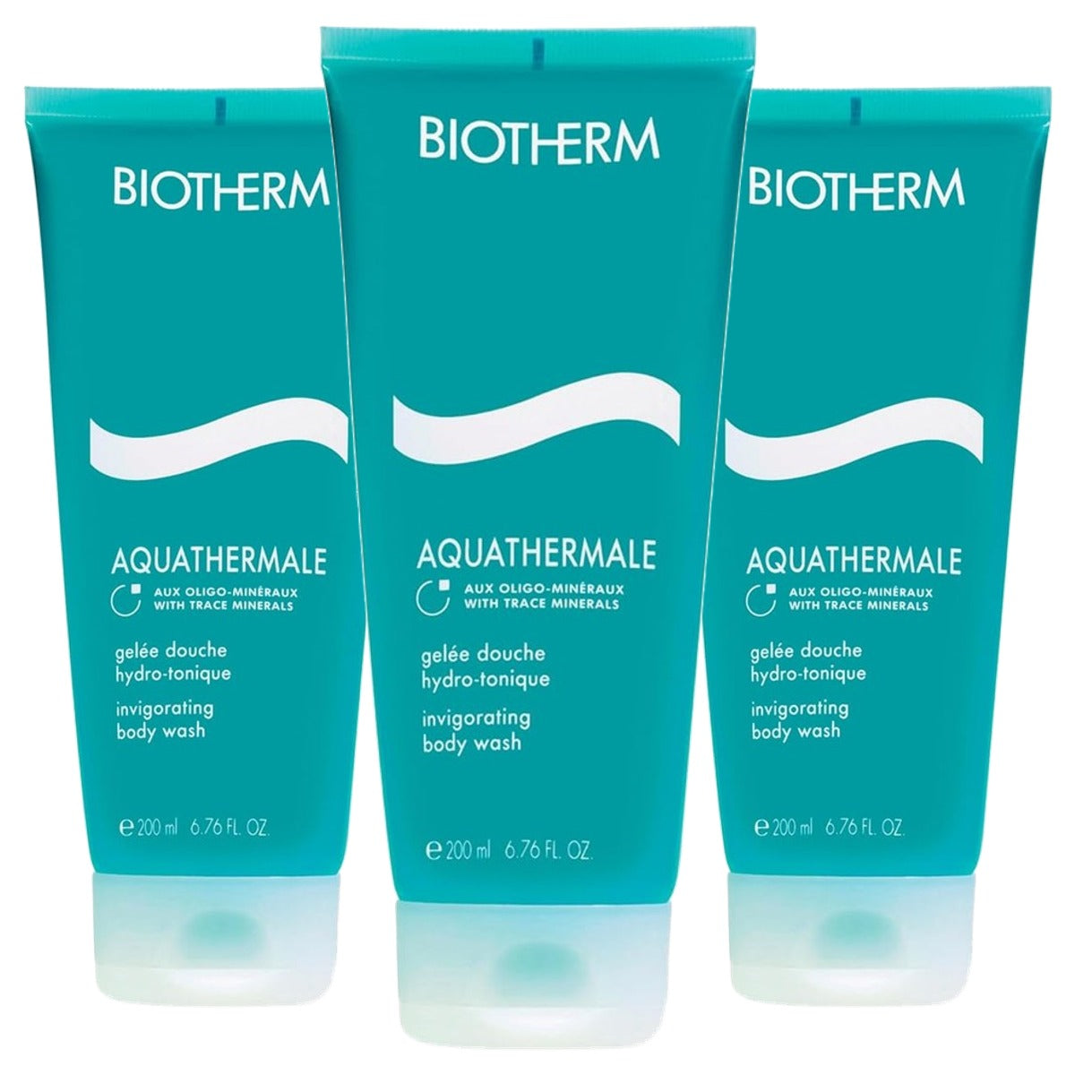 Biotherm Aquathermale Gel Douche Douchegel 200 ml - 3-pack