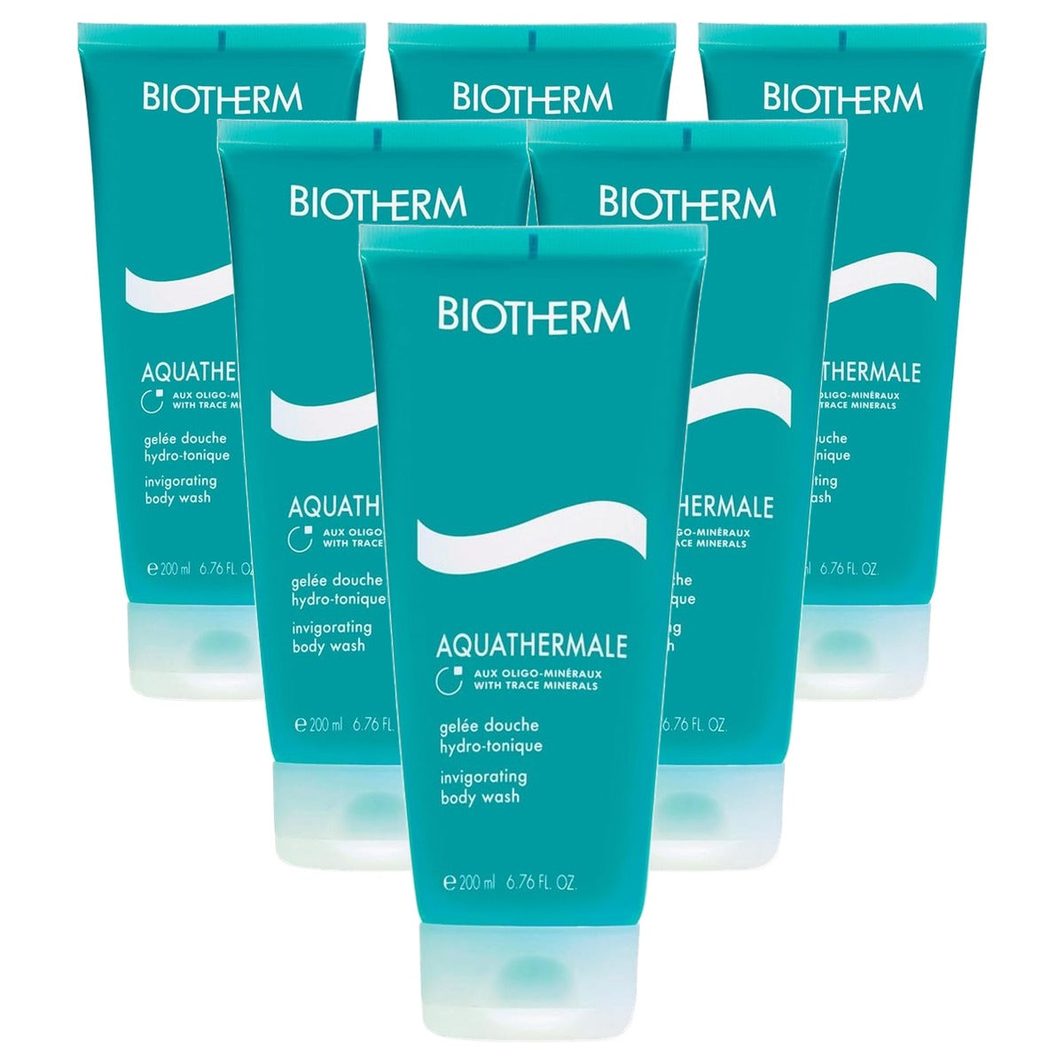 Biotherm Aquathermale Gel Douche Douchegel 200 ml - 6-pack