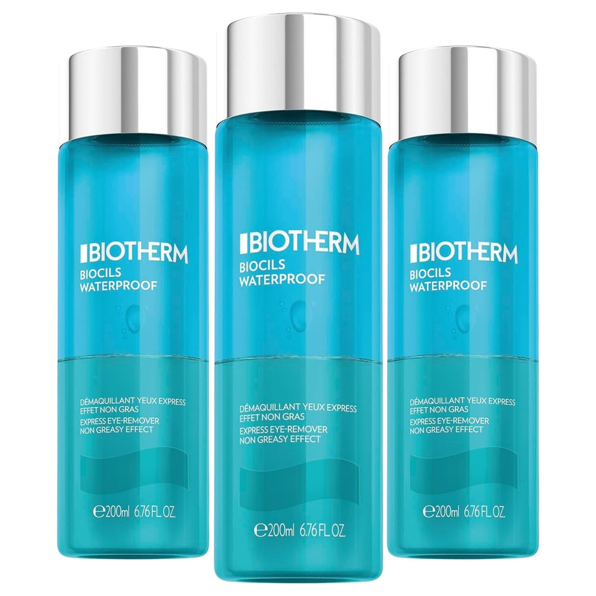 Biotherm Biocils Waterproof Eye Make-up Remover Express 200 ml - 3-pack