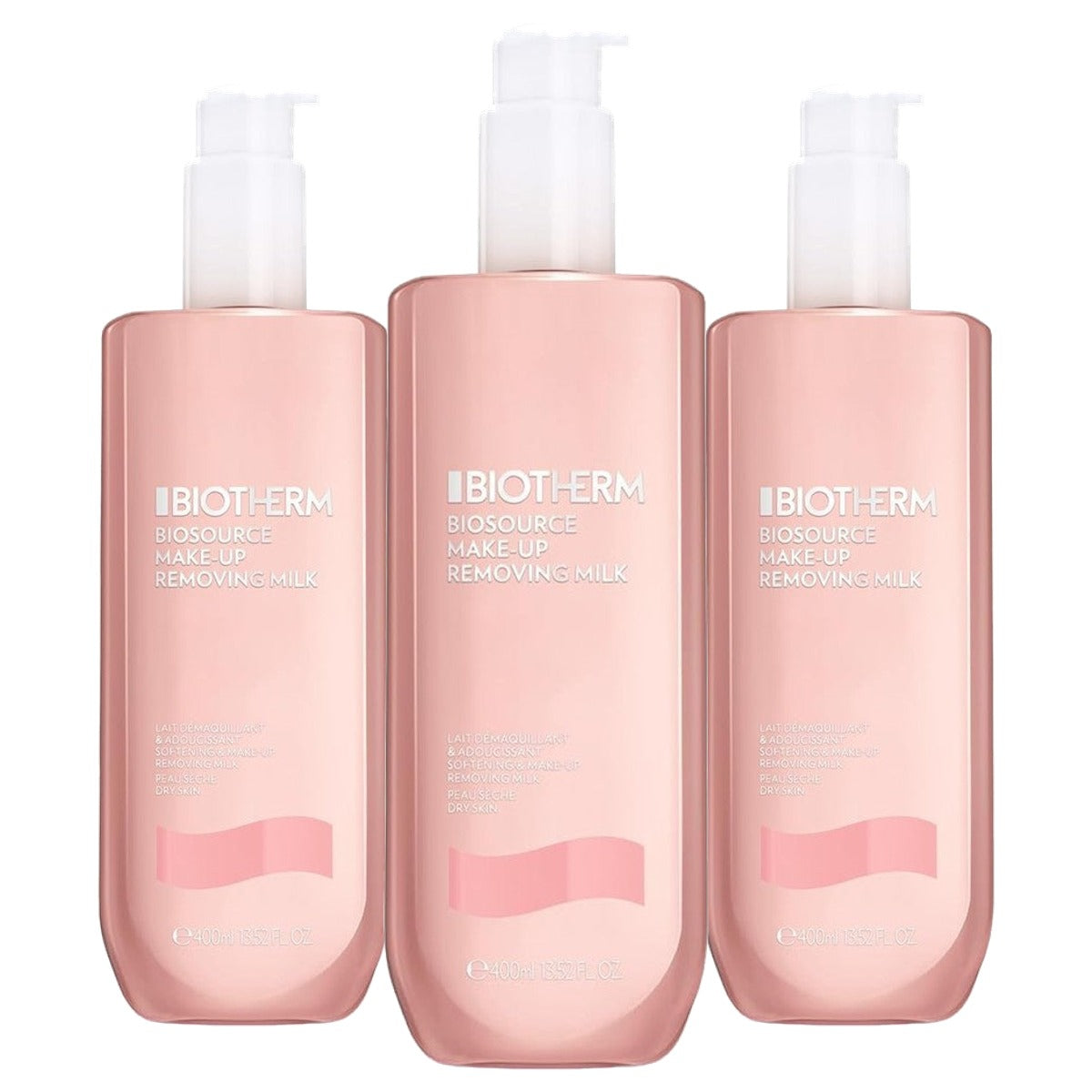 Biotherm Biosource Lait PS Reinigingsmelk 400 ml - 3-pack