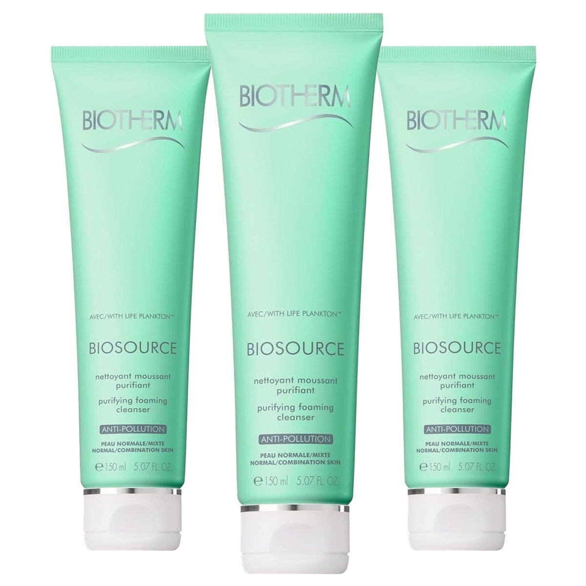 Biotherm Biosource Reinigingsschuim voor de Normale Huid 150 ml - 3-pack
