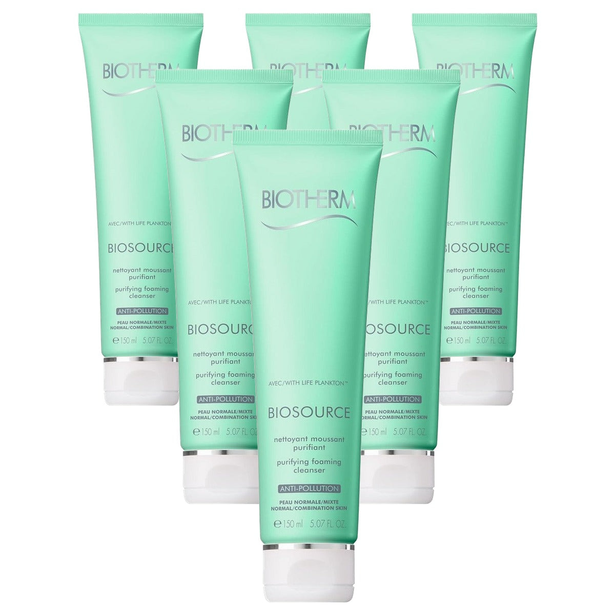 Biotherm Biosource Reinigingsschuim voor de Normale Huid 150 ml - 6-pack