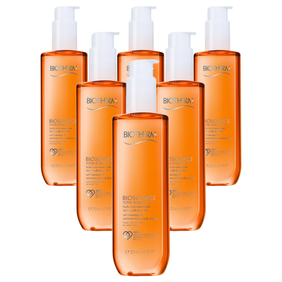 Biotherm Biosource Total Renew Oil Reinigingsolie 200 ml - 6-pack