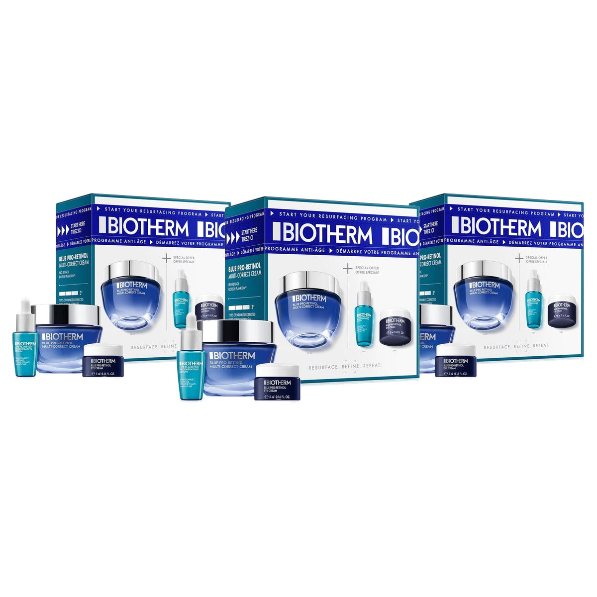 Biotherm Blue Pro Retinol Anti-Aging Gezichtscrème 50 ml - 3-pack