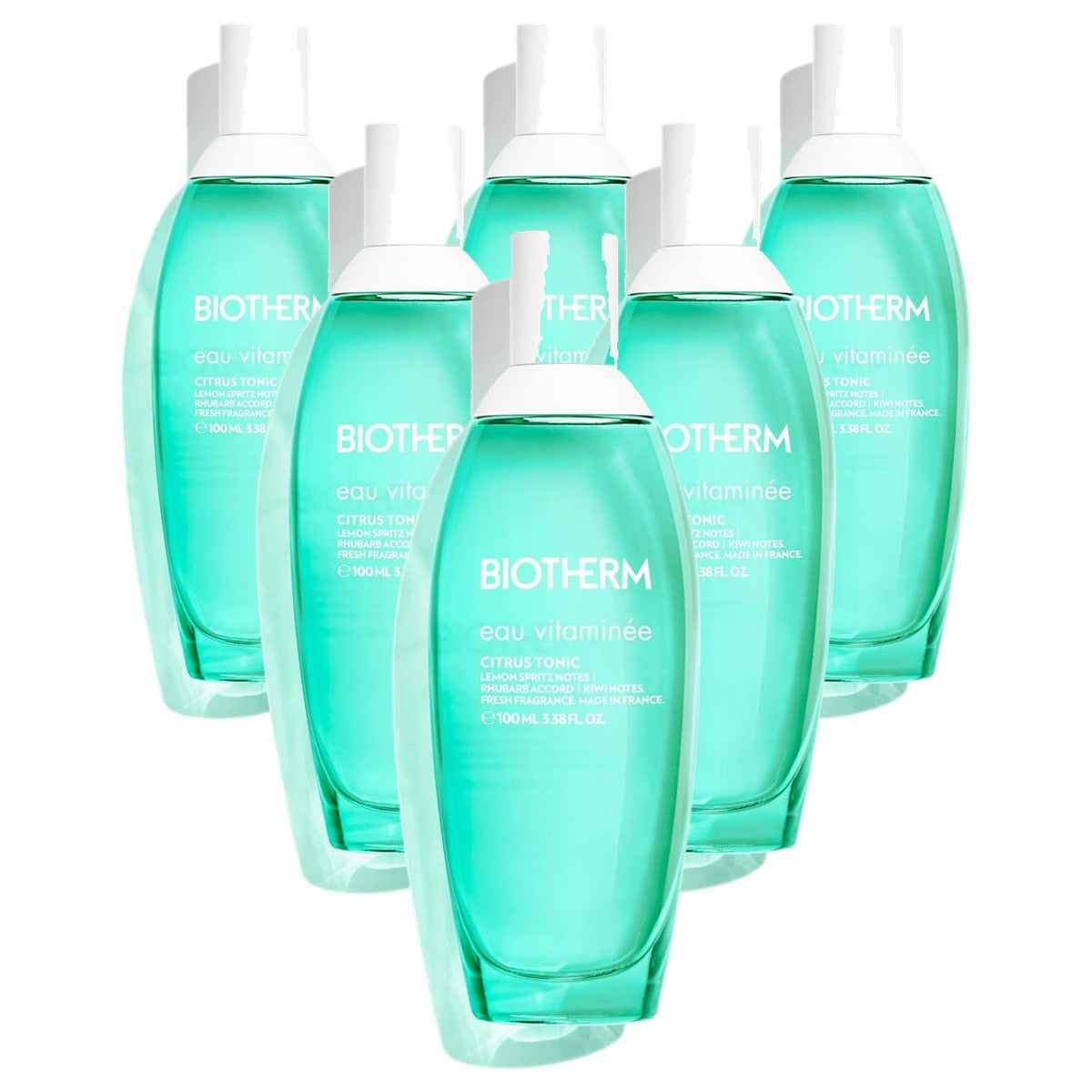 Biotherm Eau Vitaminée Citrus Tonic Bodylotion Citroen Rabarber Kiwi 100 ml - 6-pack