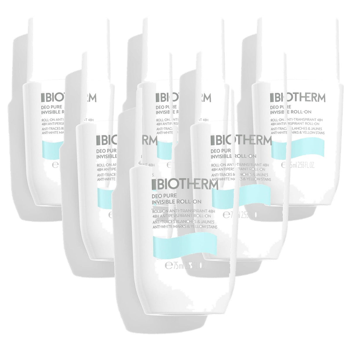Biotherm Deo Pure Invisible Roll-On Anti-Transpirant 75 ml - 6-pack