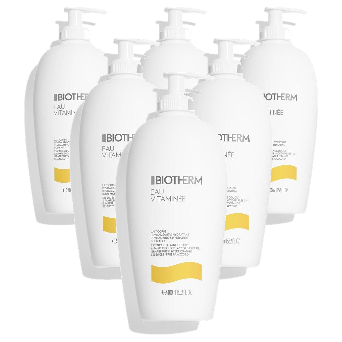 Biotherm Eau Vitaminée Lichaamsmelk 400 ml - 6-pack
