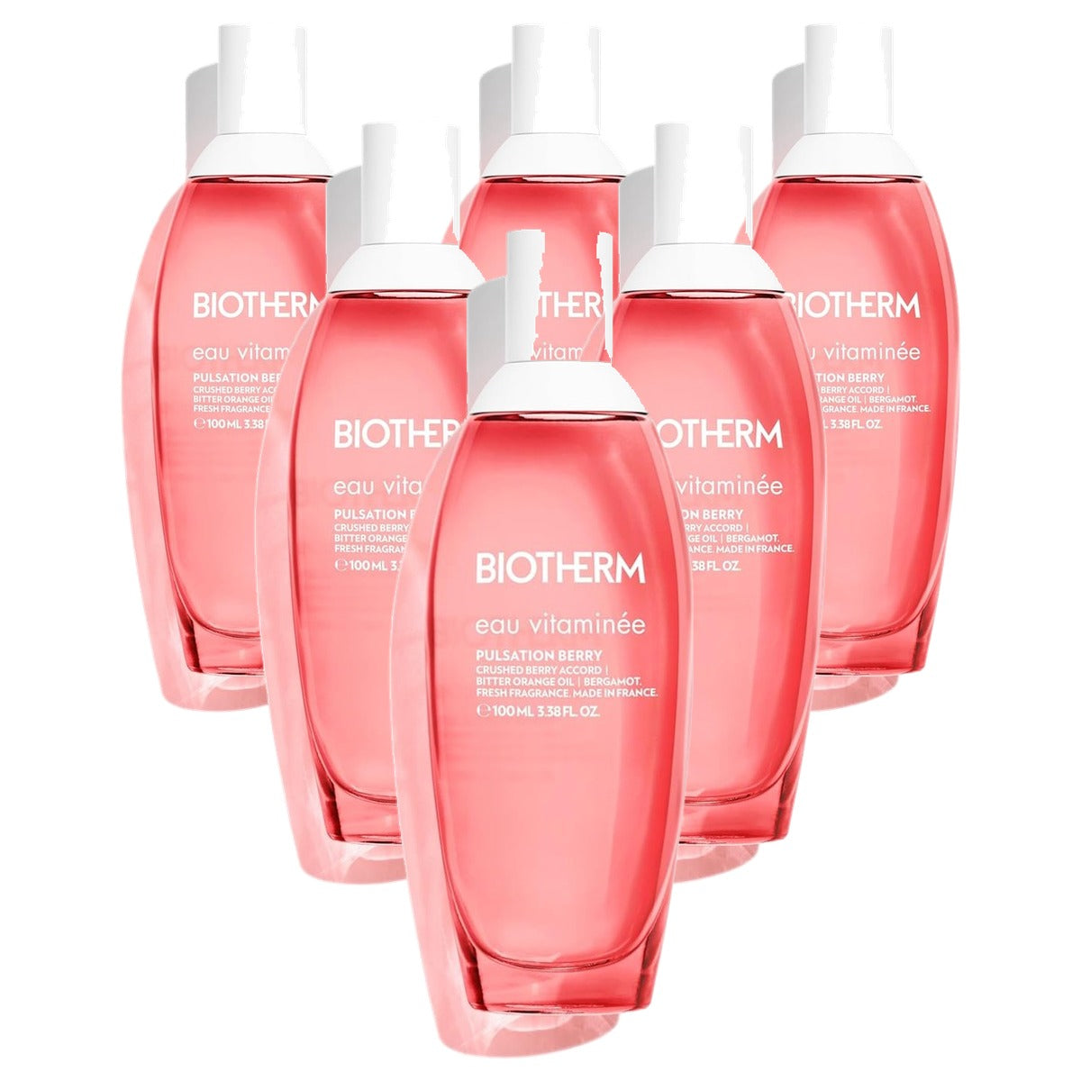 Biotherm Eau Vitaminée Pulsation Berry Eau de Toilette 100 ml - 6-pack