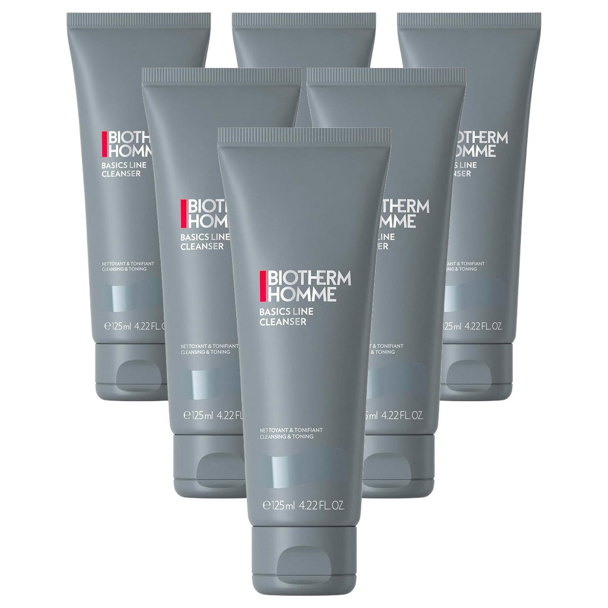 Biotherm Homme Basic Line Cleanser Gezichtsgel voor de Scheerbeurt 125 ml - 6-pack