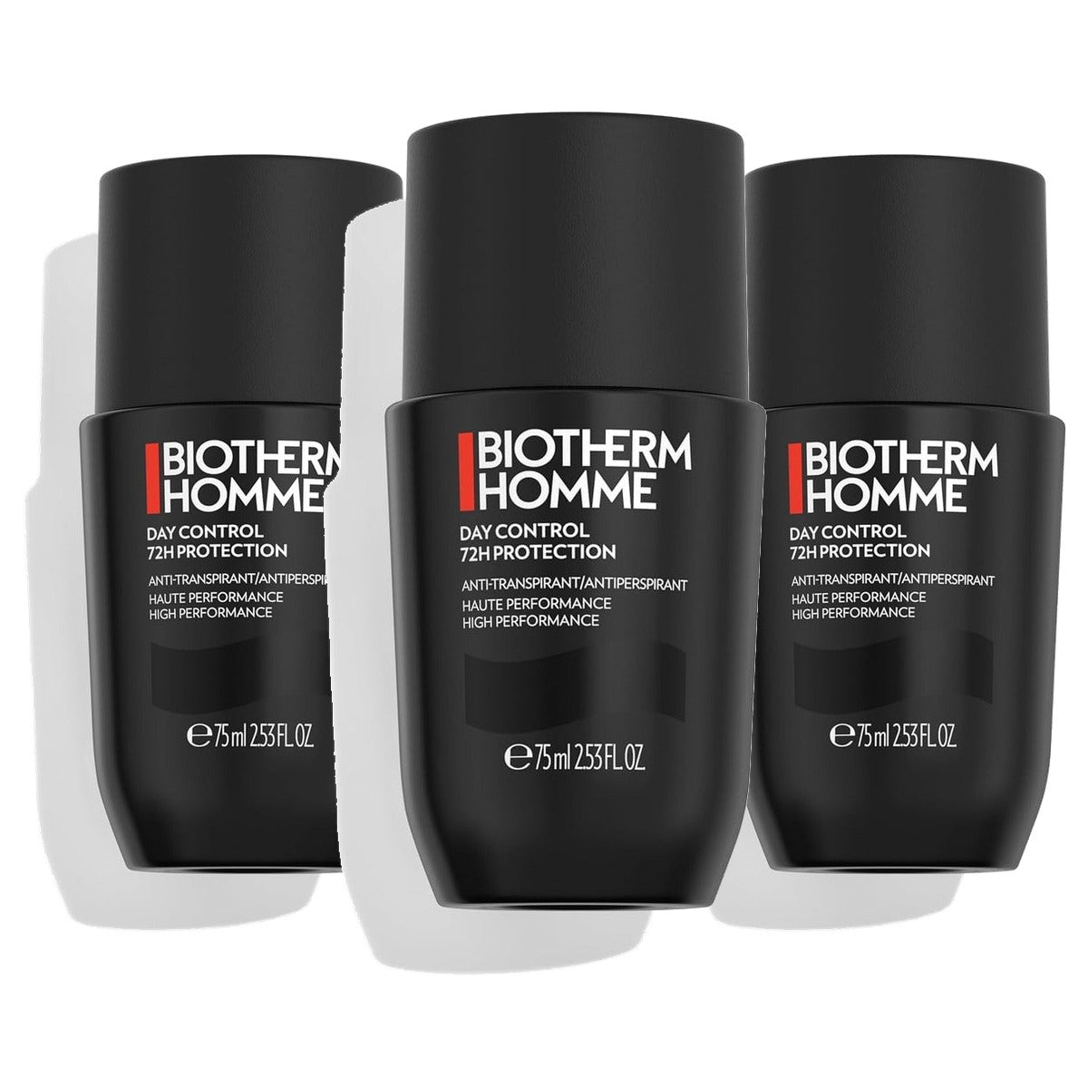 Biotherm Homme Day Control 72H Deo Roll-On 75 ml - 3-pack