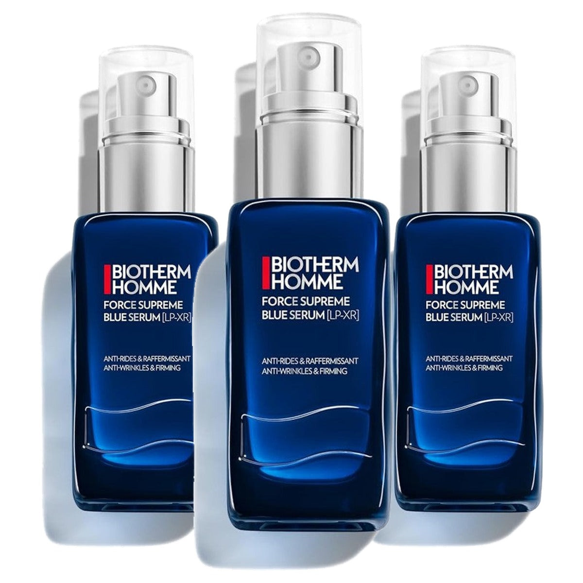 Biotherm Homme Force Supreme Blue Serum Anti-Aging Gezichtsserum 60 ml - 3-pack