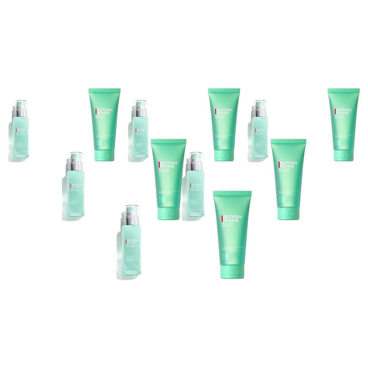 Biotherm Homme Fresh Set Aquapower Advanced Gel 75 ml & Aquapower Shower Gel 200 ml - 6-pack