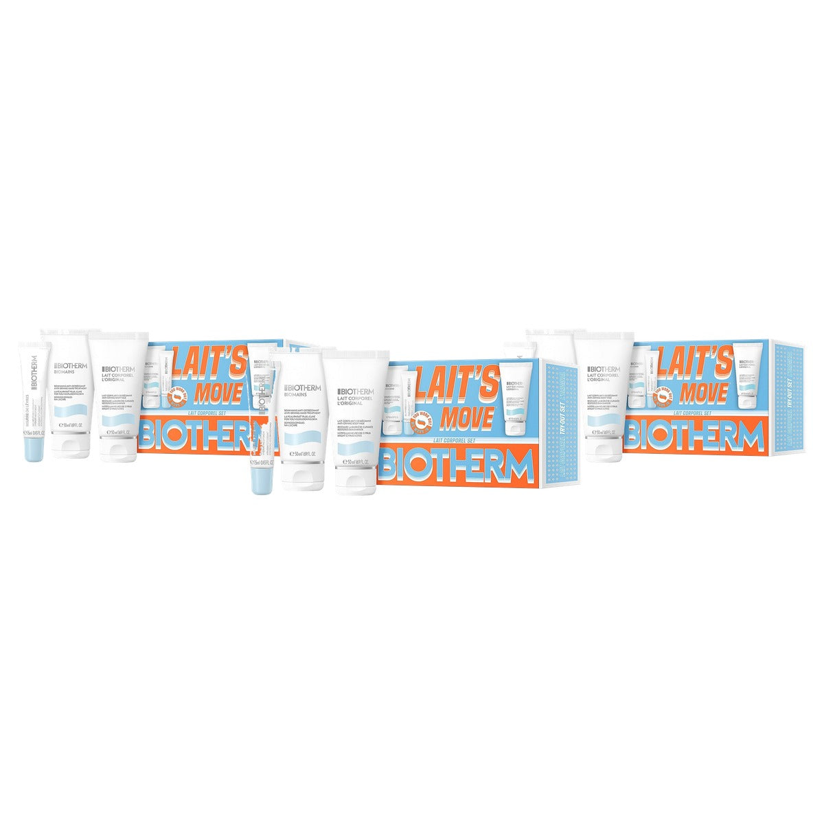 Biotherm Lait Corporel Reisset voor de Droge Huid Reisformaat - 3-pack